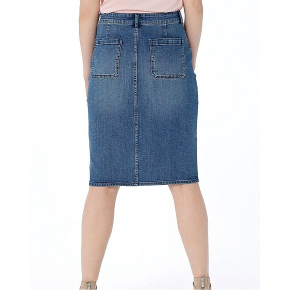 Haute Hippie Tribe 'Darcy' Denim Skirt- LIGHT WASH, size 8 - Picture 2 of 7